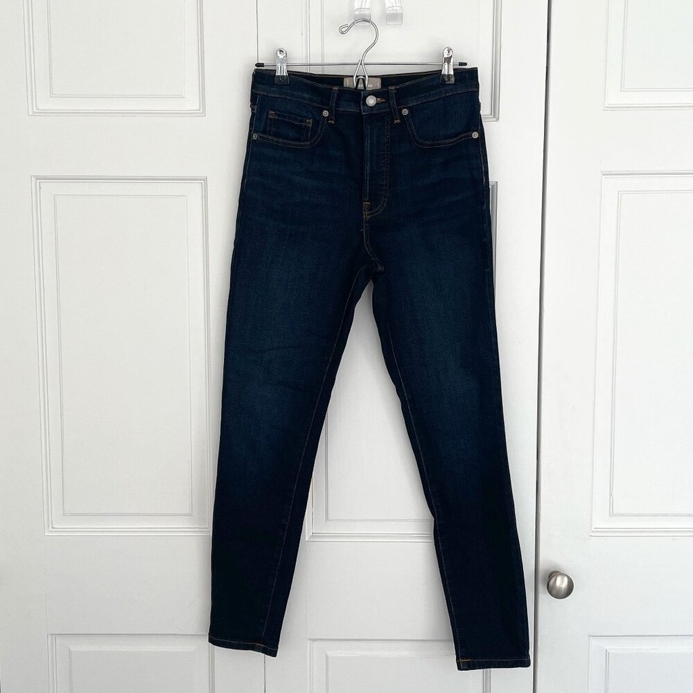 Everlane The Authentic Stretch High-Rise Skinny Jean | Deep Indigo | Size 27